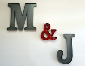 M&J sign