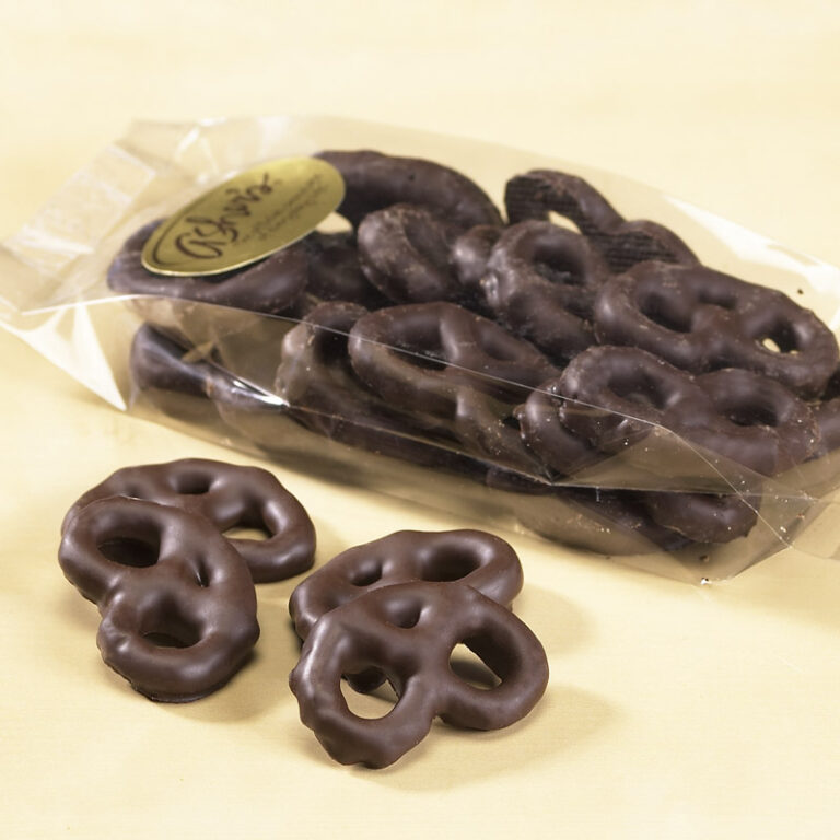 Asher's Chocolates: Chocolate Mini Pretzels, 6 oz Bag | M&J Gourmet
