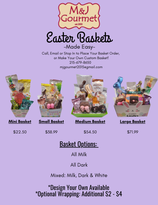 Easter Gift Baskets: Hand Assembled